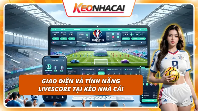 Trải nghiệm live score với giao diện mượt, thao tác cực dễ